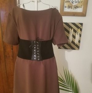 Basic Brown Dress